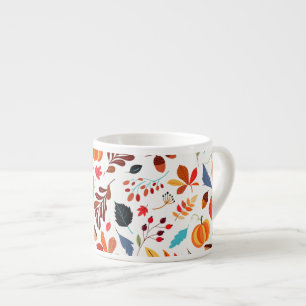 Mooie herfstbladeren Espresso Cup patroon Kop