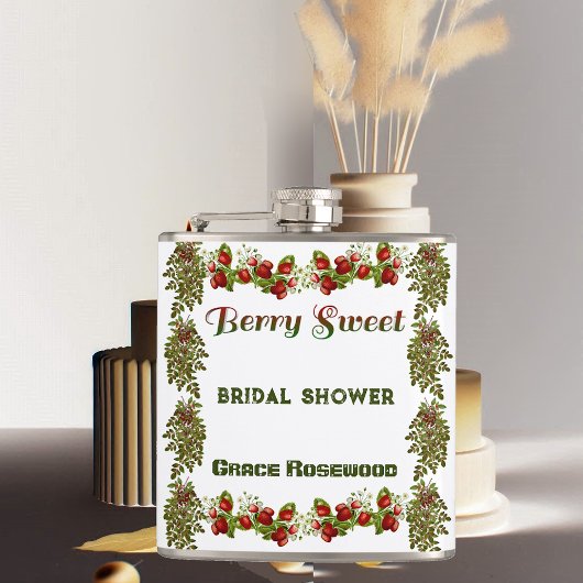 Mooie herfstbladeren herfst bes zoete bruidsuitnod heupfles