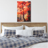 Mooie herfstboom Fine Art Canvas Afdruk (Insitu (Slaapkamer))
