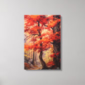 Mooie herfstboom Fine Art Canvas Afdruk (Voorkant)