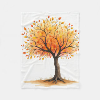 Mooie herfstboom knusse deken