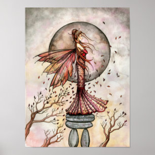 Mooie herfstfee posterprint van Molly Harrison Poster