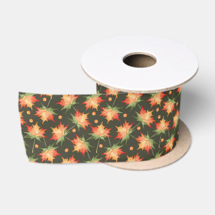 Mooie herfstkleuren bladeren lint