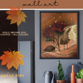 Mooie herfstruzen poster