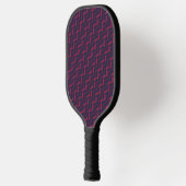 Mooie Herringbone Wijn Pickleball Paddle (Links)