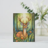Mooie herten in het Forest Art Briefkaart (Staand voorkant)