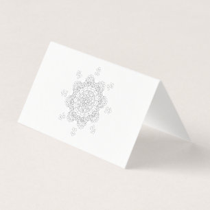 Mooie het ontwerp Indische vect van de mandala Visitekaartjes