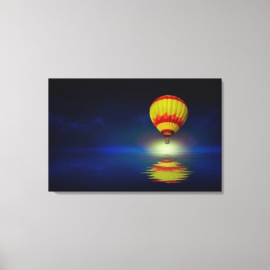 Mooie heteluchtballon canvas afdruk (Voorkant)