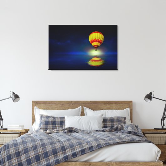 Mooie heteluchtballon canvas afdruk (Insitu (Slaapkamer))