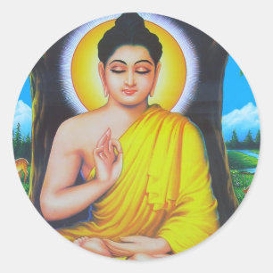 Mooie hindoe Dieties en goddessen Ronde Sticker
