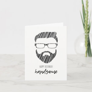 Mooie Hipster Happy Birthday Kaart
