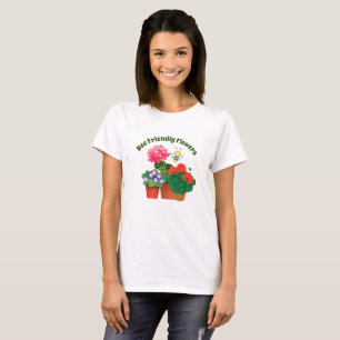Mooie hommel botanische crew neck T-shirt