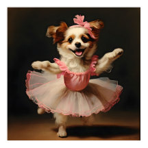 Mooie hond Ballerina Dancing