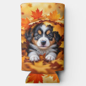 Mooie Hond in Herfstbladeren (Achterkant)