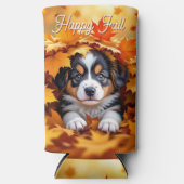 Mooie Hond in Herfstbladeren (Voorkant)