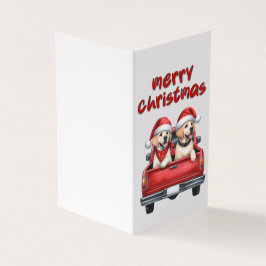 Mooie hond kerstkaart kaart