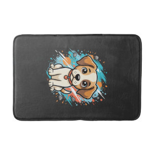 Mooie Hond Verfspatten Vector Kunst_1 Badmat