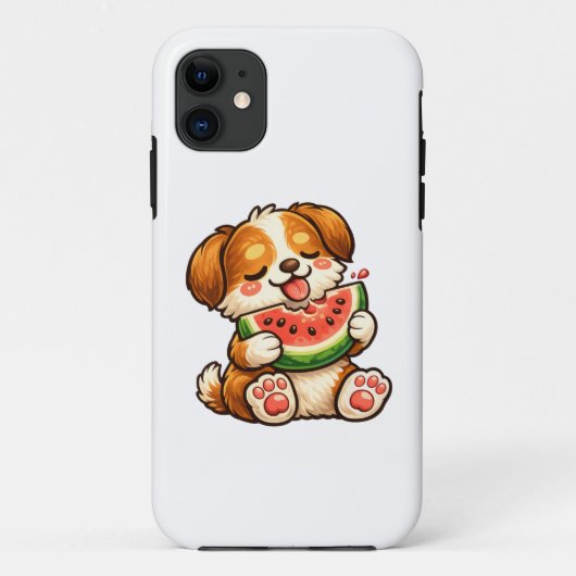 Mooie Hond Watermeloen Case-Mate iPhone Case (Achterkant)