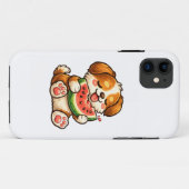 Mooie Hond Watermeloen Case-Mate iPhone Case (Achterkant (horizontaal))
