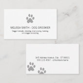 Mooie hondenprints visitekaartje (Voorkant / Achterkant)