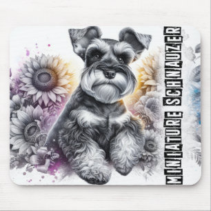 Mooie Hondenrassen/Miniatuur Schnauzer Dog Muismat