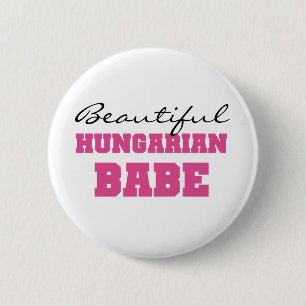 Mooie Hongaarse baby Ronde Button 5,7 Cm