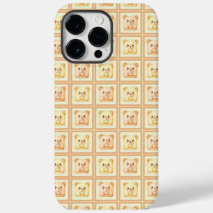 Mooie honing patchwork teddybeer Case-Mate iPhone 14 pro max hoesje