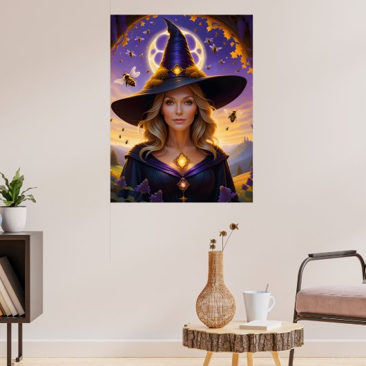 Mooie Honingbij Witch Poster (Woonkamer 3)