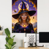 Mooie Honingbij Witch Poster (Thuiskantoor)