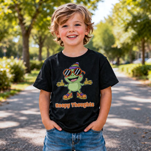 Mooie Hoppy Thoughts Kikker Puns T-Shirt