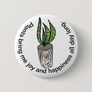 Mooie Huisplant Botanische Verzorging van Slangenp Ronde Button 5,7 Cm