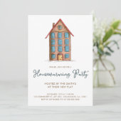 Mooie huisverwarmingsfeest voor flatgebouw kaart (Staand voorkant)