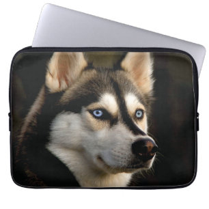 Mooie Husky Worp Kussen Laptop Sleeve