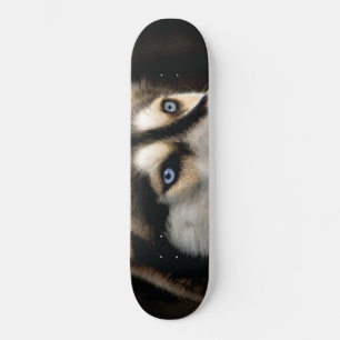 Mooie Husky Worp Kussen Skateboard