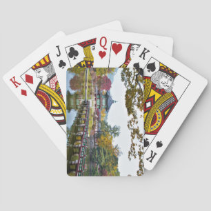 Mooie Hyangwonjeong-paviljoen en pagode Pokerkaarten