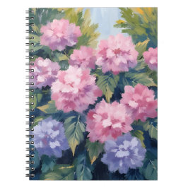 Mooie Hydrangea Bloesems | Bloemenschildering in W Notitieboek
