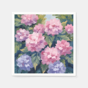 Mooie Hydrangea Bloesems Bloemenschildering in W Servet