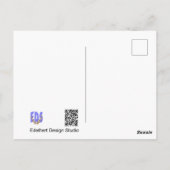 Mooie Ice Flower DIY Briefkaart (Achterkant)