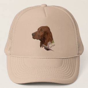 Mooie Ierse rode setter Trucker Pet