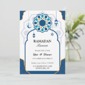 Mooie iftar-uitnodiging kaart (Staand voorkant)