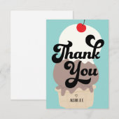 Mooie Ijsje Dank Je Kaart (Voorkant / Achterkant)