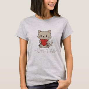 Mooie "Ik Ga Prima" Kat met Hart T-Shirt