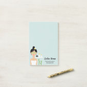 Mooie illustratie van spa-vrouw - Spa Business Post-it® Notes (Op bureau)