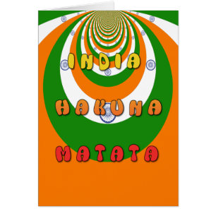 Mooie India Nationale Vlag Kleuren Hakuna Matata