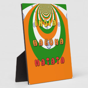 Mooie India Nationale Vlag Kleuren Hakuna Matata Fotoplaat