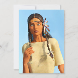 Mooie Inheemse Amerikaanse Vrouw Inheemse Outfit