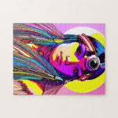 Mooie inheemse Amerikaanse vrouw. Legpuzzel (Horizontaal)