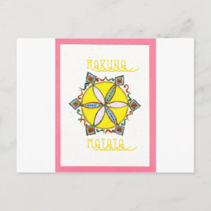 Mooie Inspirerend Star Floral Vector Patroon Briefkaart