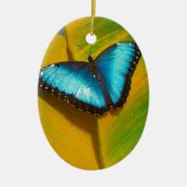 Mooie Iridescent Butterfly Keramisch Ornament