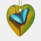 Mooie Iridescent Butterfly Keramisch Ornament (Links)